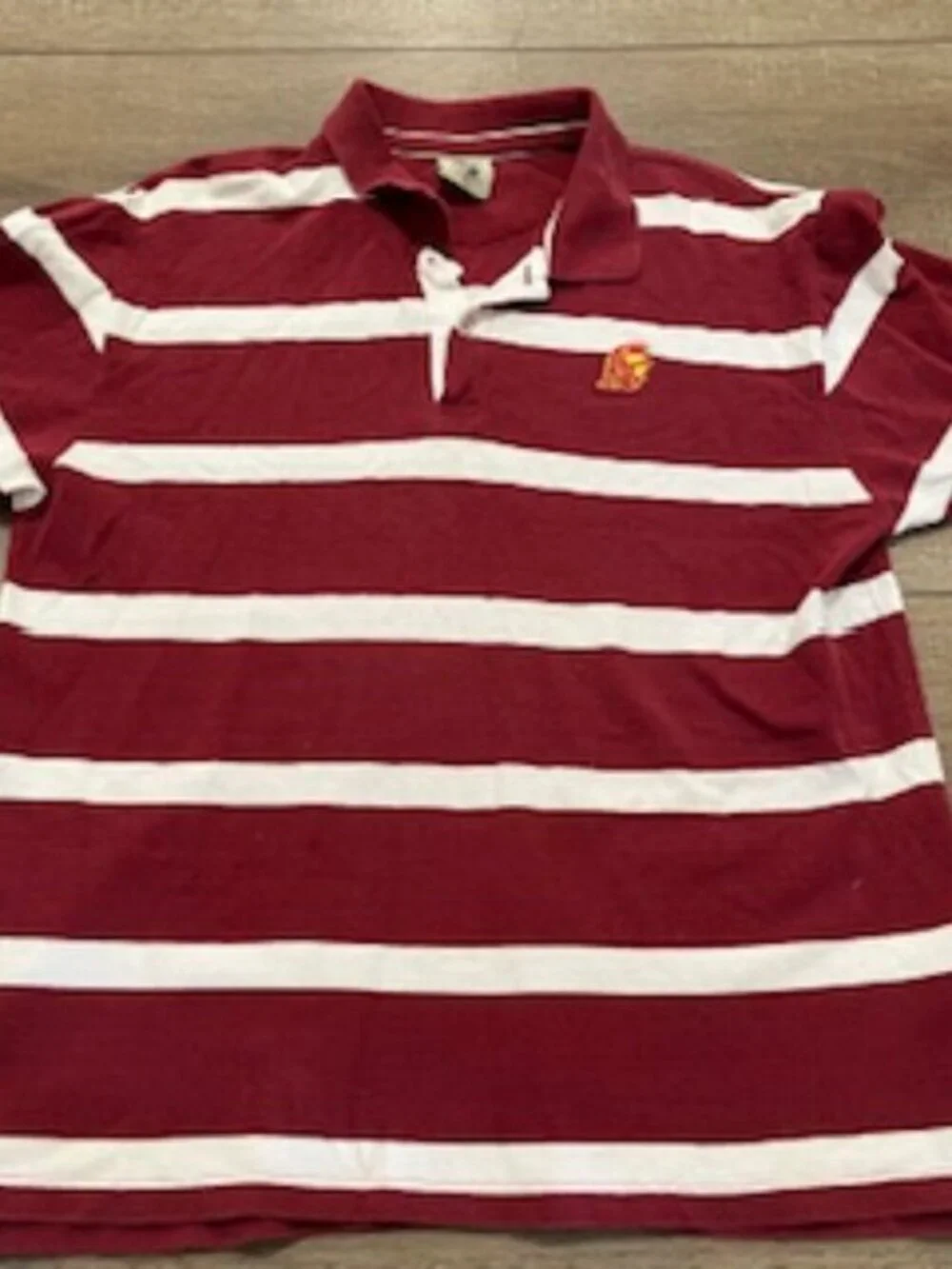 Joe College Authentic USC Trojan Polo Logo Shirt‎ Men’s Size XL